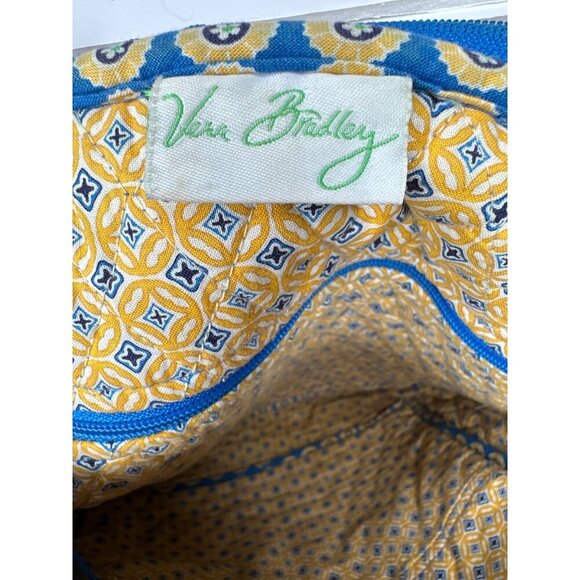 Vera Bradley Tall Tote Bag Riviera Blue Retired Pattern Quilted Cotton Cottage - Picture 11 of 14